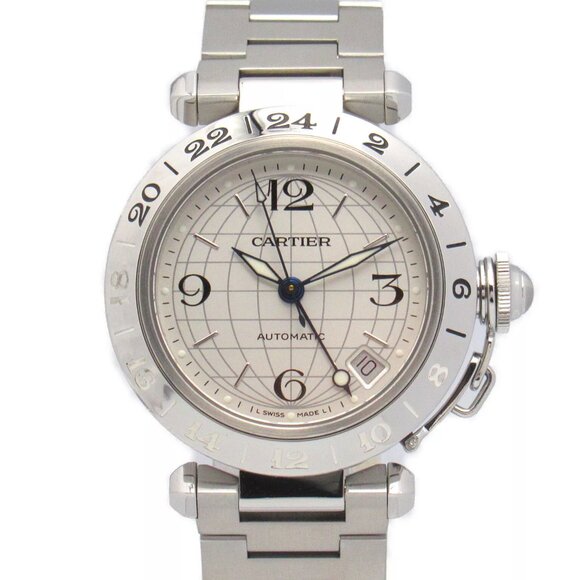 CARTIER Pasha C Meridian Wrist Watch W31078M7 Auto Stainless Steel Used unisex main image 5